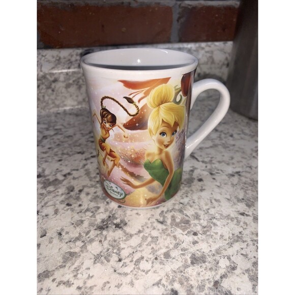 Disney Tinkerbell small  white Ceramic Coffee Cup Mug Dishwasher/Microwave Safe - Picture 7 of 10